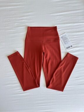 lululemon Align HR Pant 25" Autumn Rust Size 2 NWOT